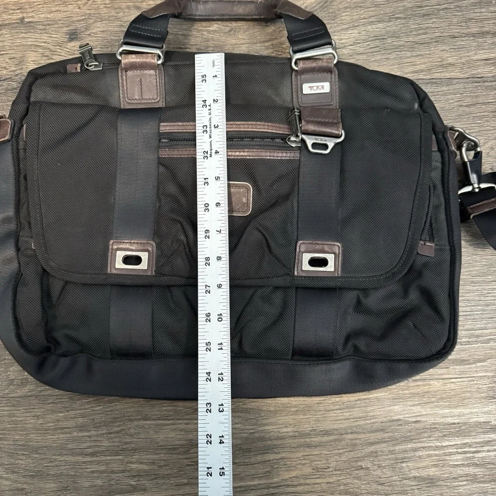 Tumi Alpha Bravo Pinkney Flap Brief Case 2-Way Hand Shoulder Messenger‎ Bag